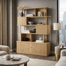 Hospitality furniture - Wooden Sliding Door 5-Layer Bookcase - www.oroatrade.com