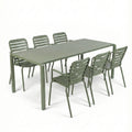 Hospitality furniture - Aluminum Garden Table & Armchair Set (6) - www.oroatrade.com