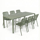 Hospitality furniture - Aluminum Garden Table & Armchair Set (6) - www.oroatrade.com