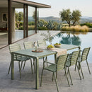 Hospitality furniture - Aluminum Garden Table & Armchair Set (6) - www.oroatrade.com