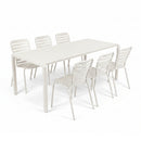 Hospitality furniture - Aluminum Garden Table & Chair Set (6) - www.oroatrade.com