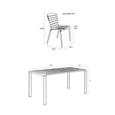 Aluminum Outdoor Garden Table & Chair Set (2) | Zuiver Vondel | Oroatrade.com