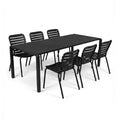 Hospitality furniture - Aluminum Garden Table & Chair Set (6) - www.oroatrade.com