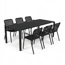 Hospitality furniture - Aluminum Garden Table & Armchair Set (6) - www.oroatrade.com