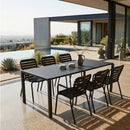 Hospitality furniture - Aluminum Garden Table & Armchair Set (6) - www.oroatrade.com