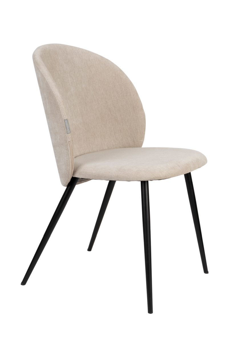 Velvet Curved Dining Chairs (2) | Zuiver Cozy | Oroatrade.com