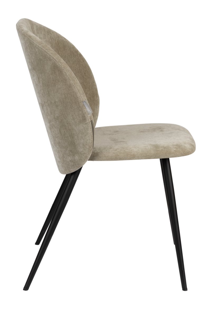 Velvet Curved Dining Chairs (2) | Zuiver Cozy | Oroatrade.com