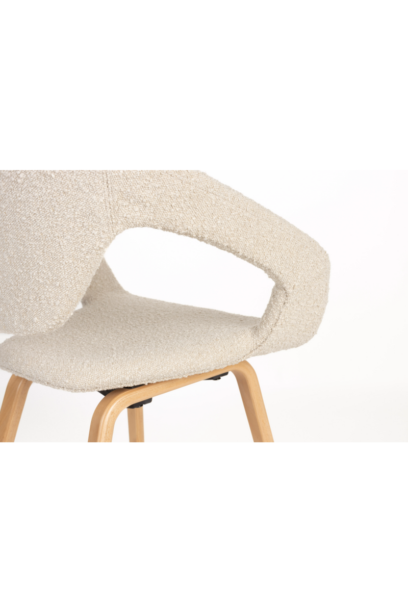 Bouclé Dining Armchairs (2) | Zuiver Flexback | Oroatrade.com