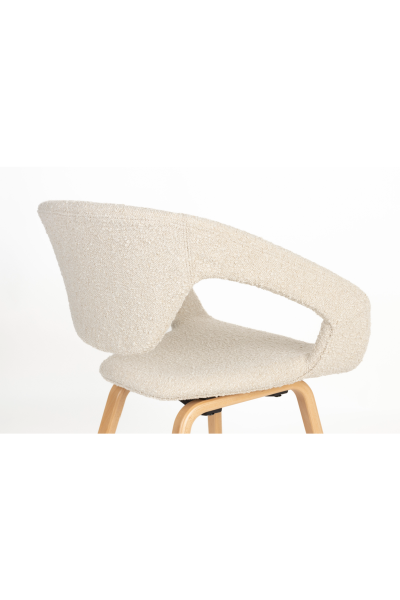 Bouclé Dining Armchairs (2) | Zuiver Flexback | Oroatrade.com