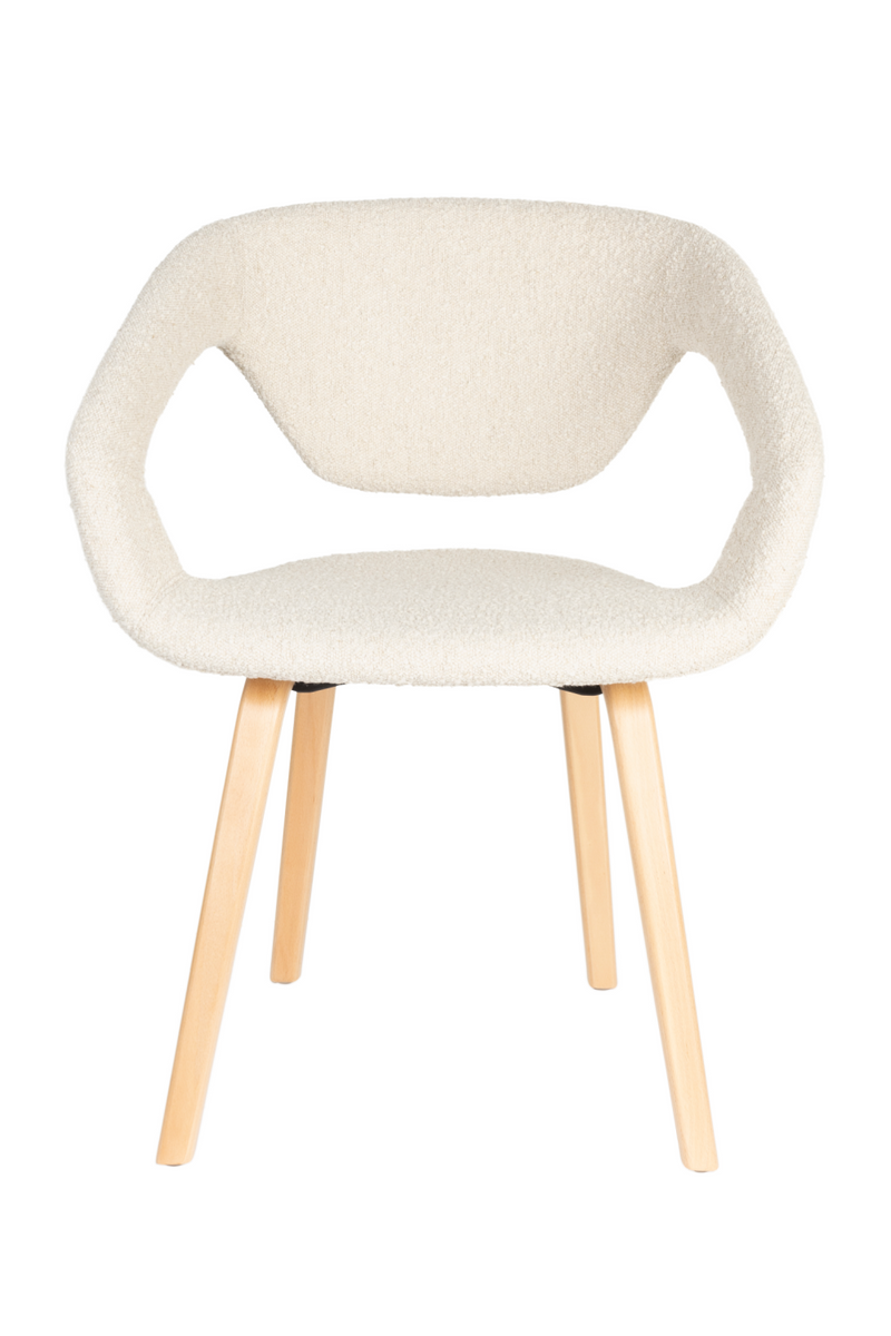 Bouclé Dining Armchairs (2) | Zuiver Flexback | Oroatrade.com