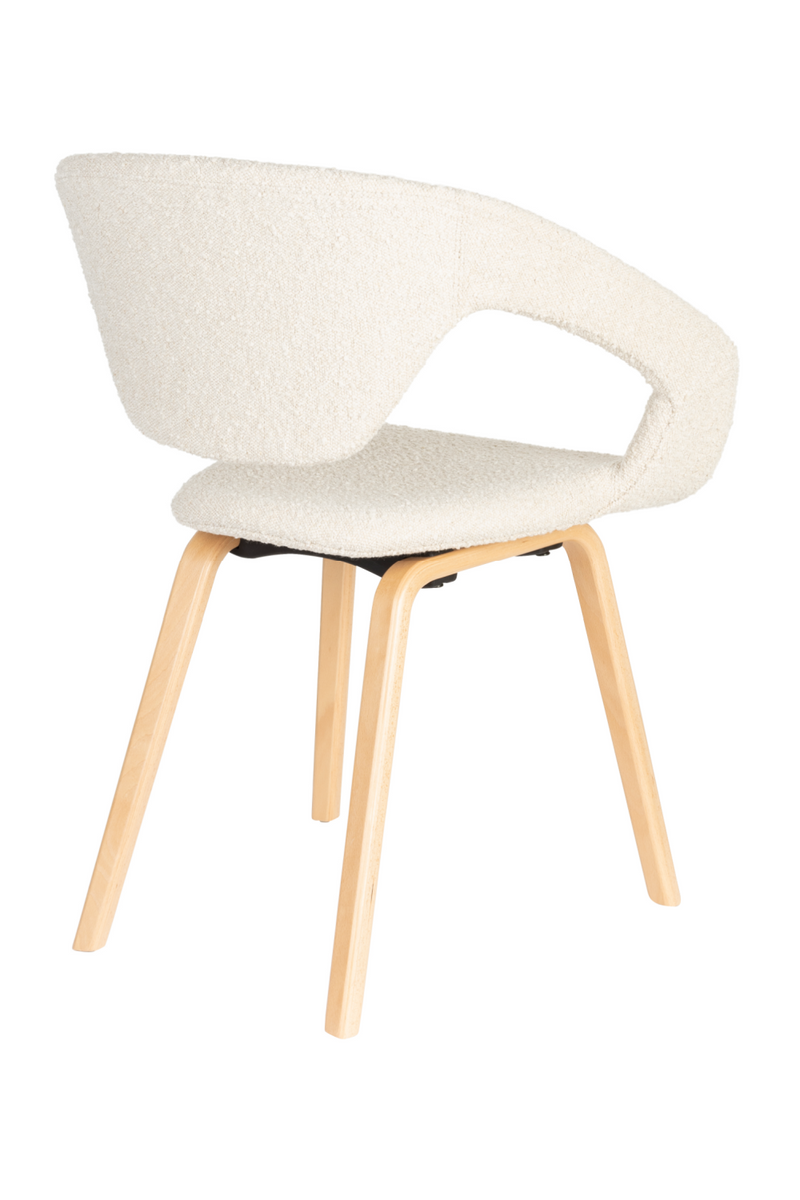 Bouclé Dining Armchairs (2) | Zuiver Flexback | Oroatrade.com