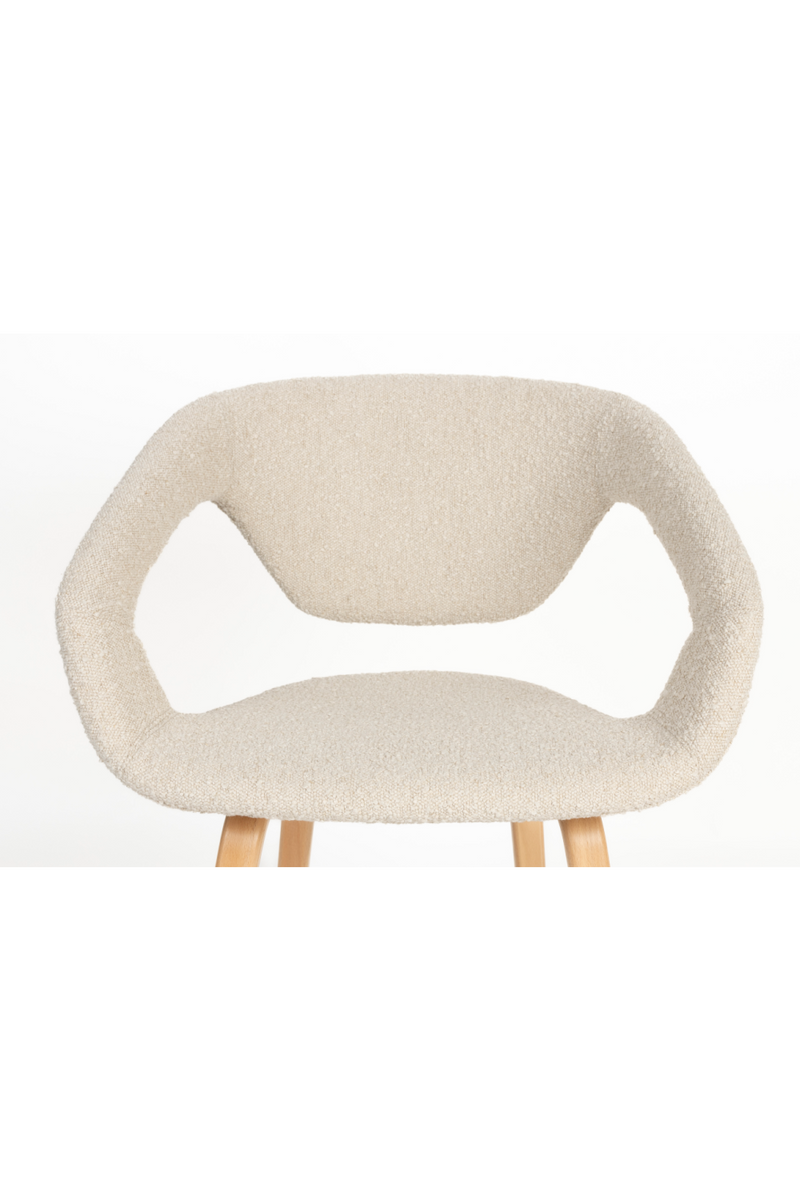 Bouclé Dining Armchairs (2) | Zuiver Flexback | Oroatrade.com