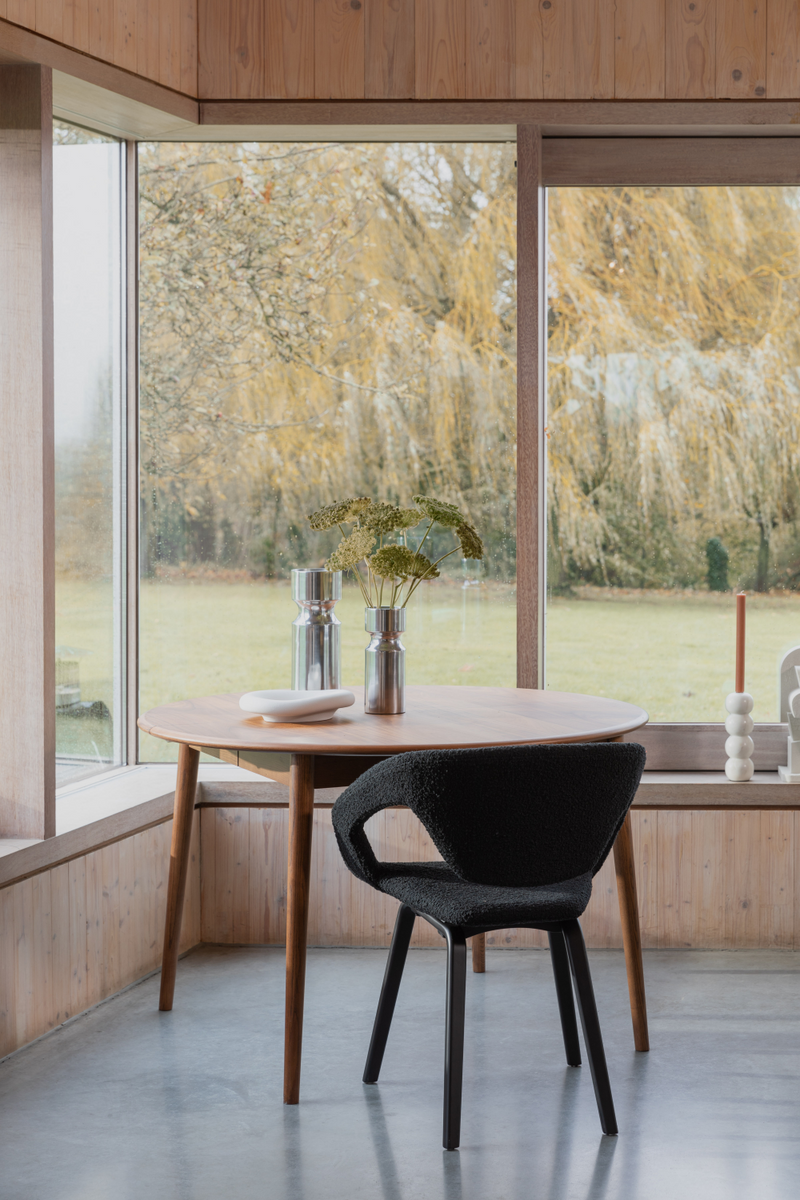 Bouclé Dining Armchairs (2) | Zuiver Flexback | Oroatrade.com