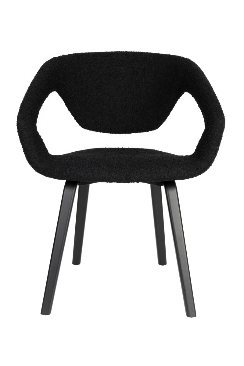 Bouclé Dining Armchairs (2) | Zuiver Flexback | Oroatrade.com