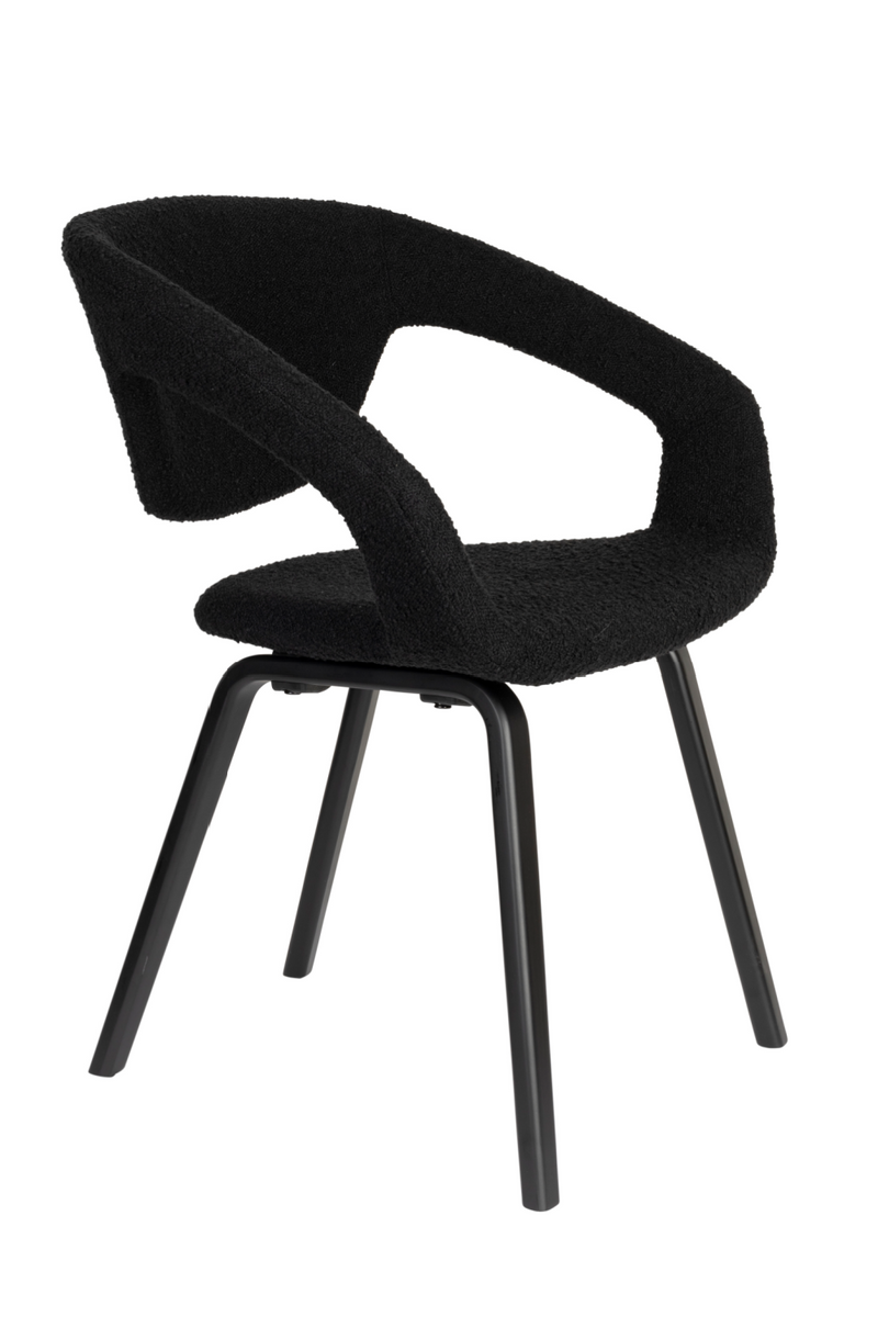 Bouclé Dining Armchairs (2) | Zuiver Flexback | Oroatrade.com