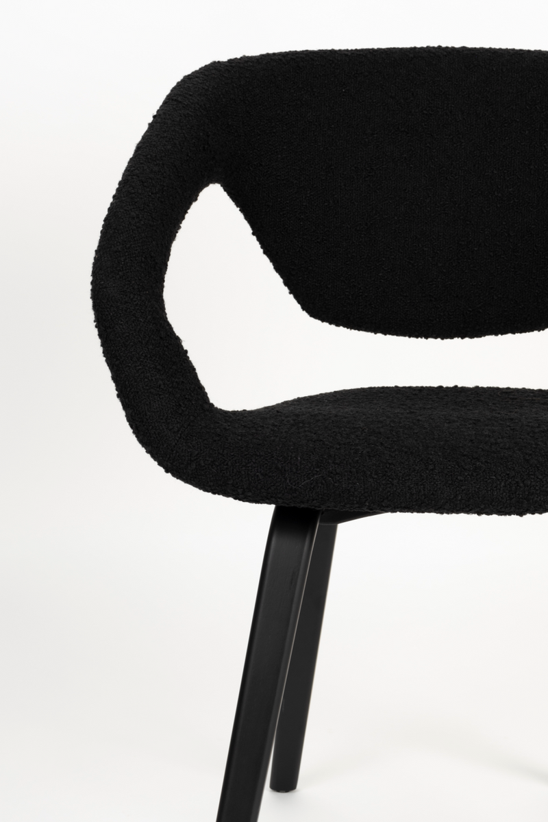 Bouclé Dining Armchairs (2) | Zuiver Flexback | Oroatrade.com