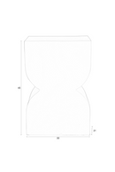 Hourglass Modern Stool | Zuiver Cones | Oroatrade.com