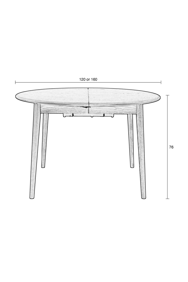 Scandinavian Extendable Dining Table | Zuiver Twist | Oroatrade.com