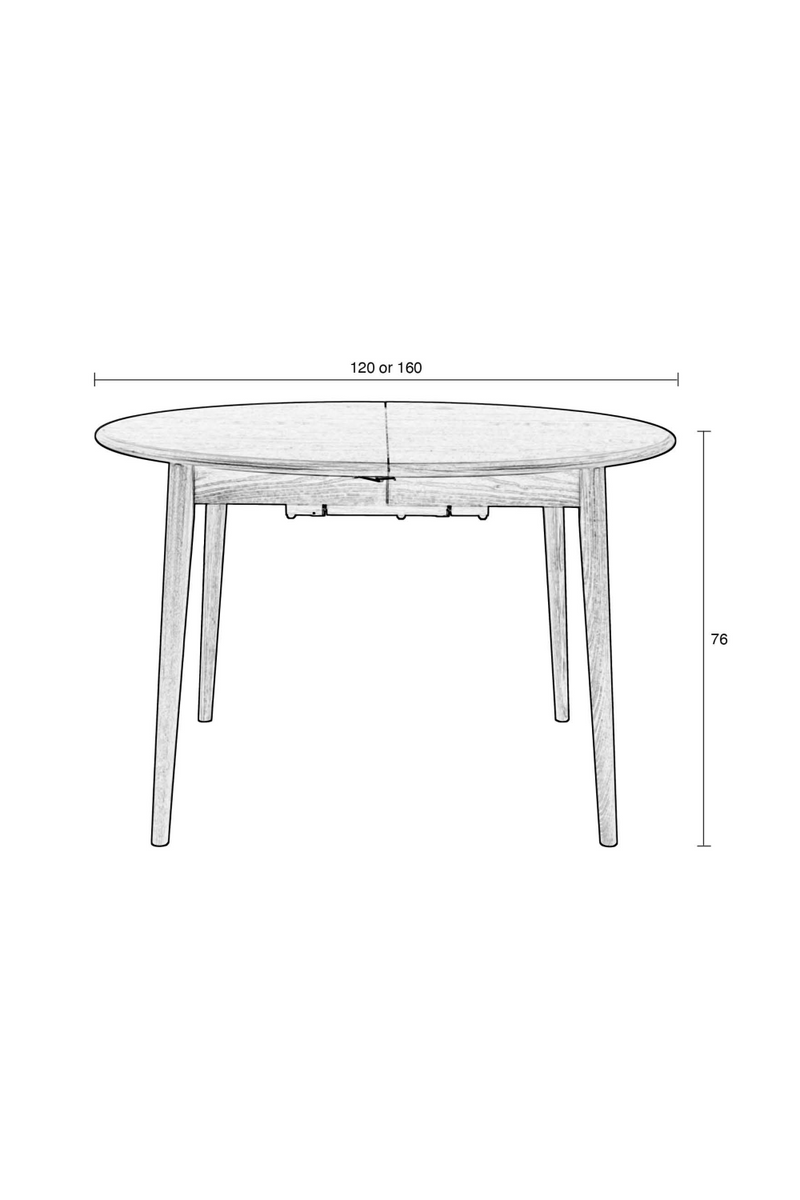 Scandinavian Extendable Dining Table | Zuiver Twist | Oroatrade.com