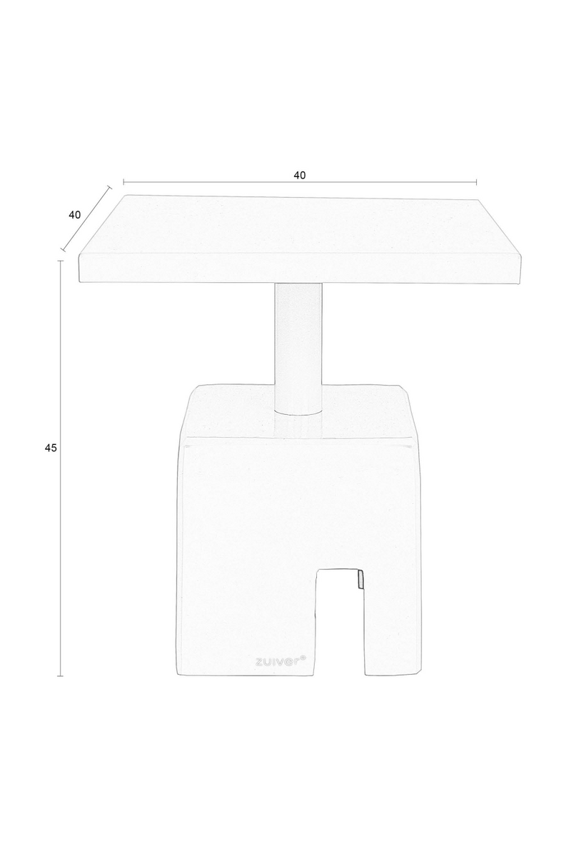 Iron Square Side Table | Zuiver Chubby | Oroatrade.com