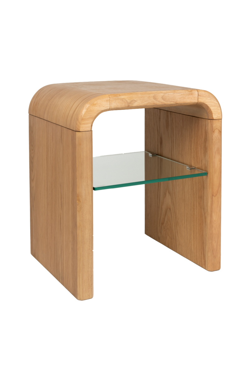 Oak Curved Side Table | Zuiver Brave | Oroatrade.com