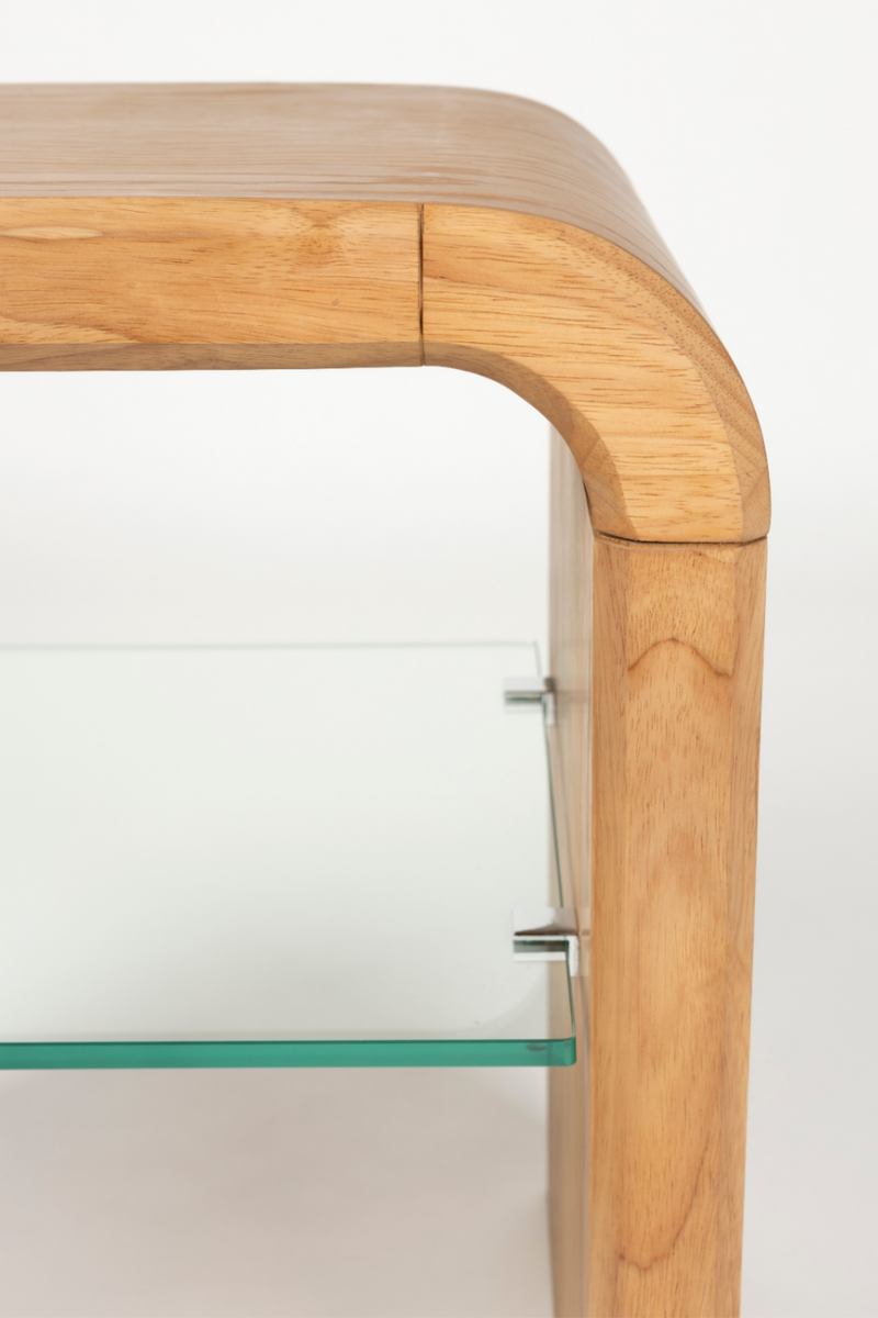Oak Curved Side Table | Zuiver Brave | Oroatrade.com