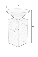 Marble Geometrical Side Table | Zuiver Pride | Oroatrade.com