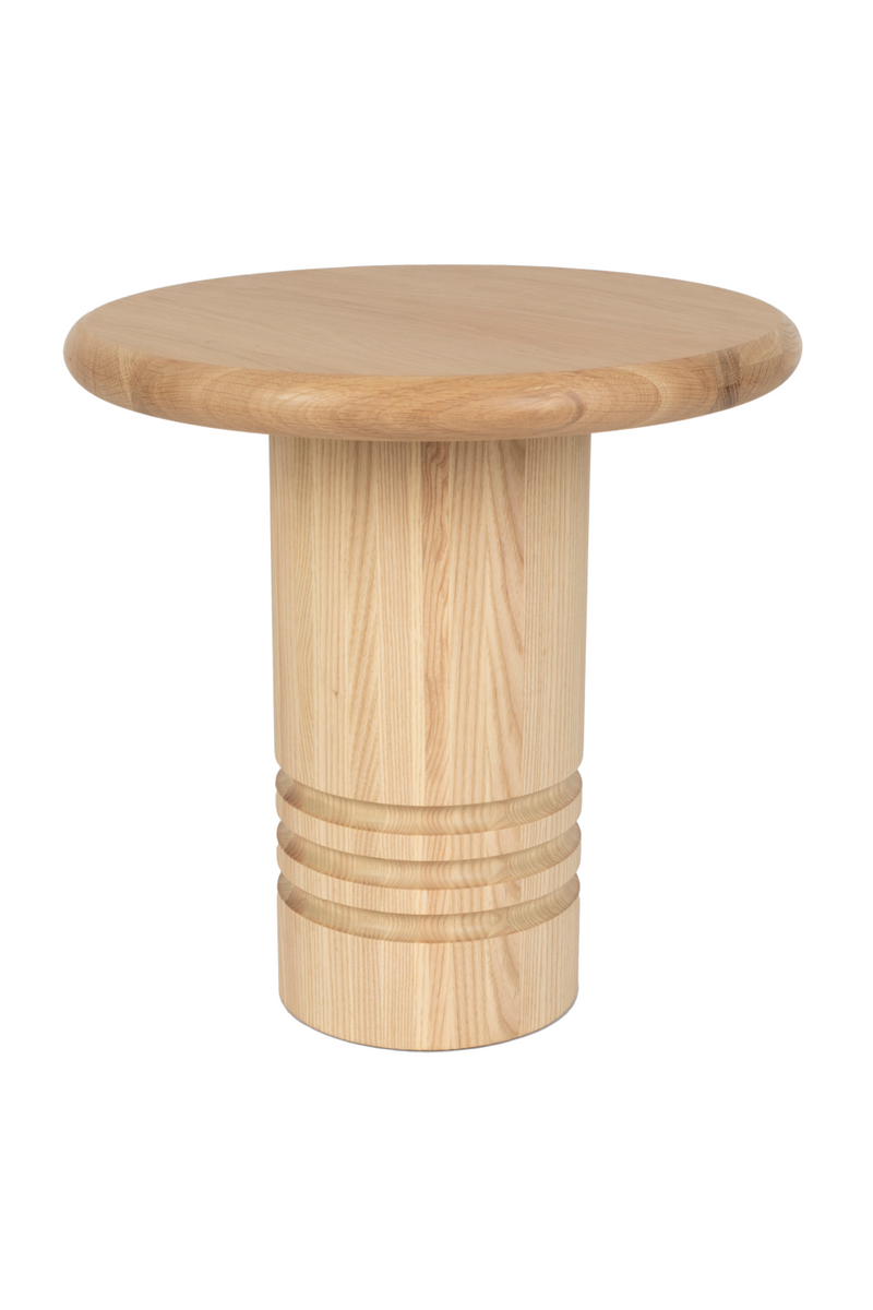 Wooden Pedestal Side Table | Zuiver Chunk | Oroatrade.com