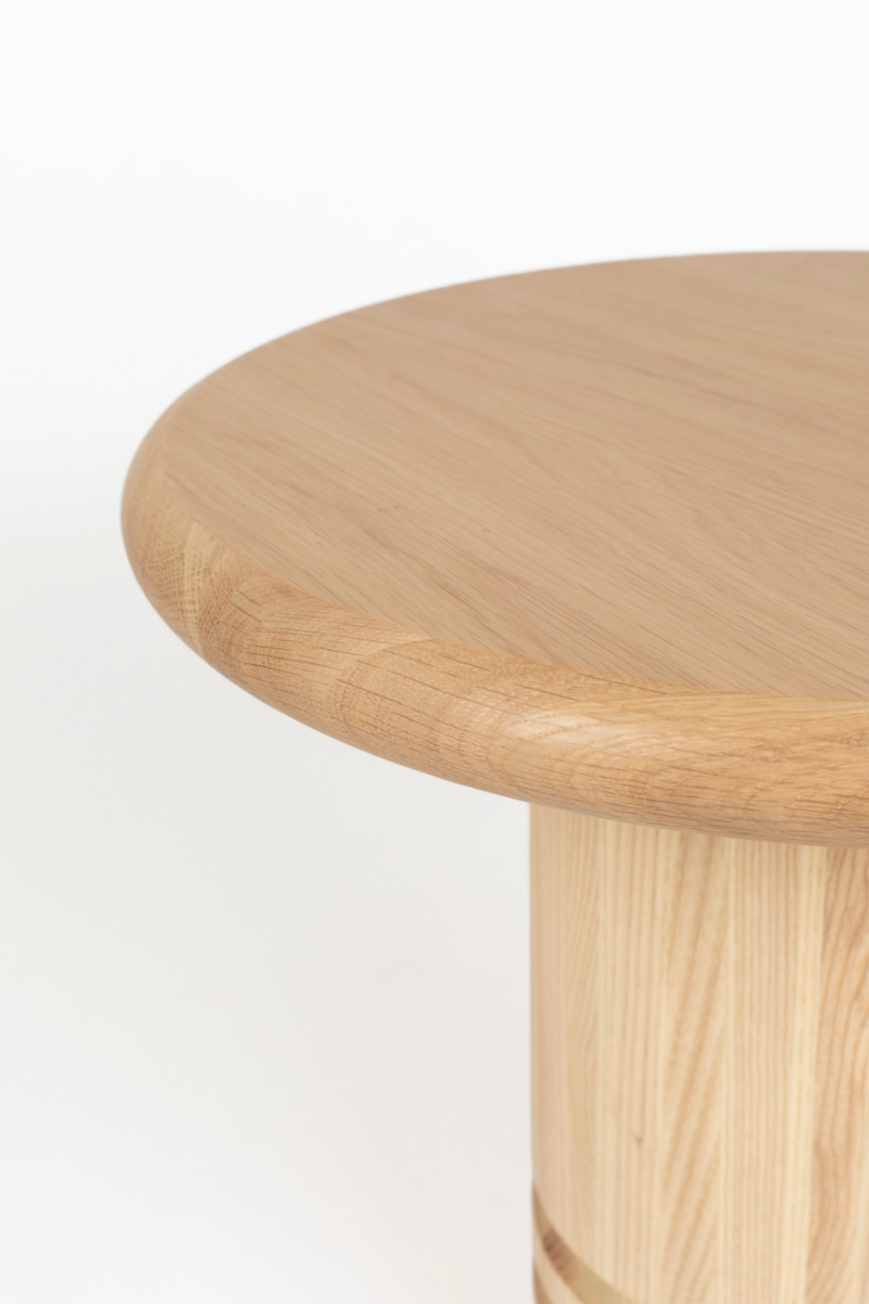 Wooden Pedestal Side Table | Zuiver Chunk | Oroatrade.com