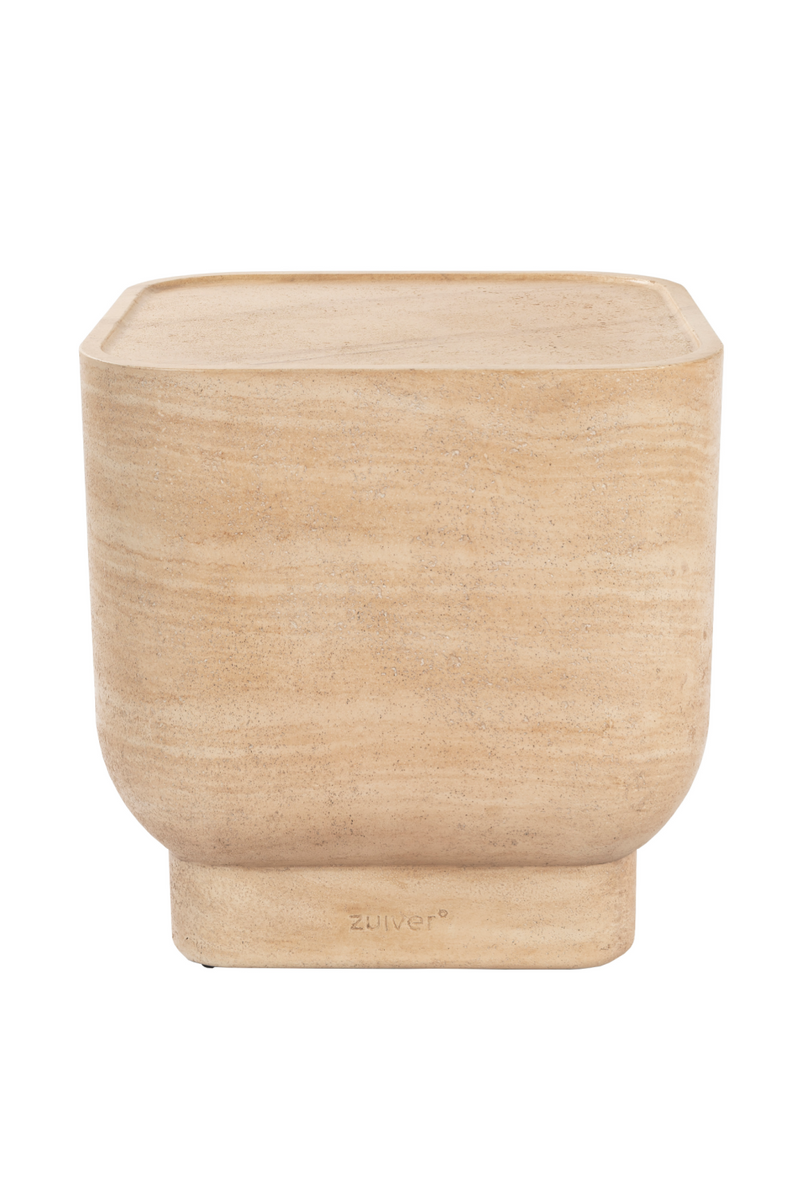 Minimalist Travertine Side Table | Zuiver Noble | Oroatrade.com