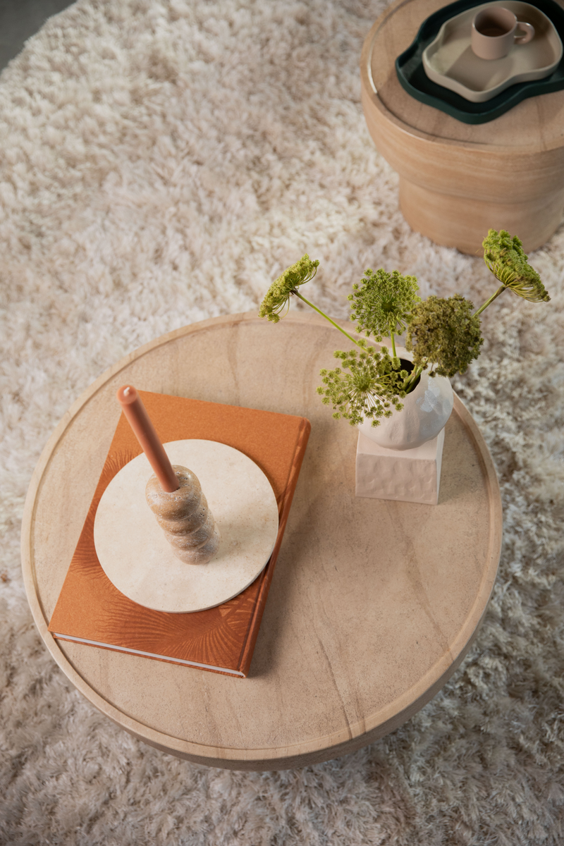 Minimalist Travertine Coffee Table | Zuiver Noble | Oroatrade.com