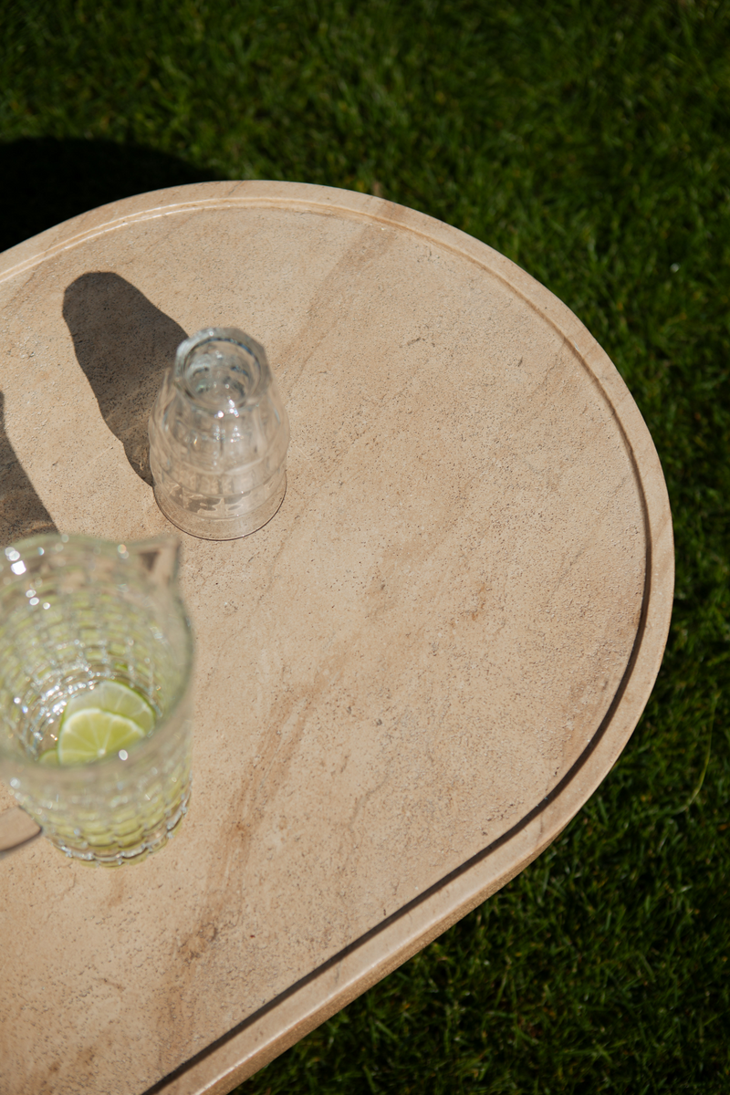 Minimalist Travertine Coffee Table | Zuiver Noble | Oroatrade.com