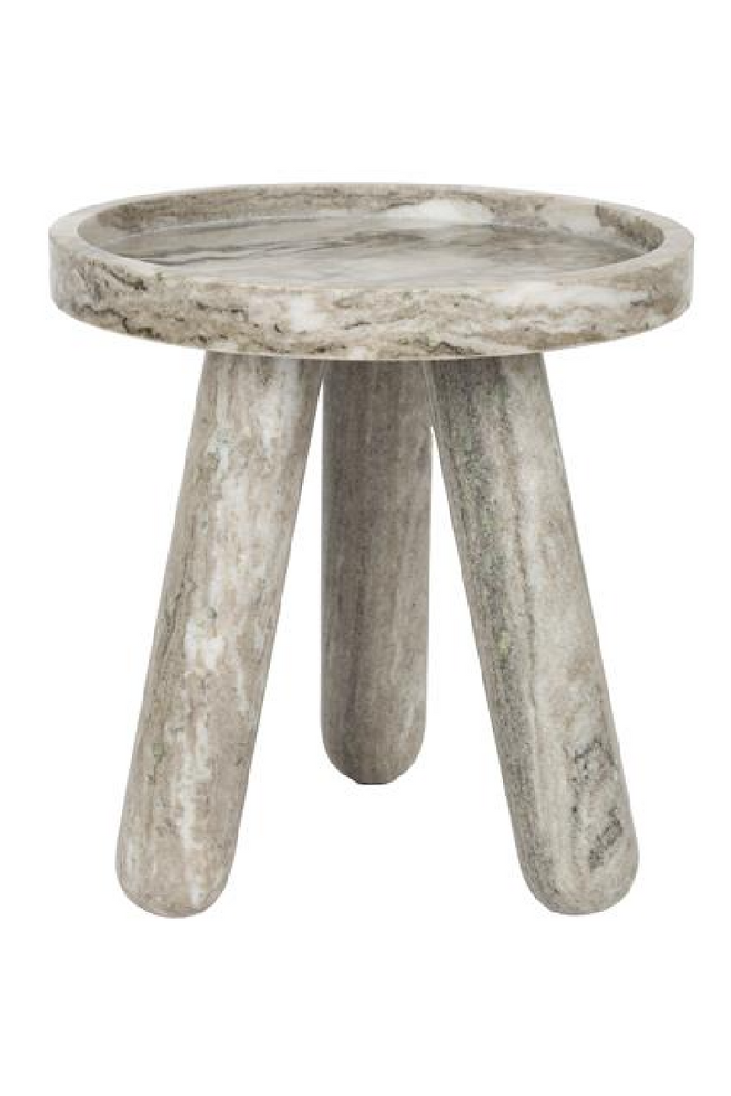 Brown Marble Tripod Side Table | Zuiver Cosmopolitan | Oroatrade.com