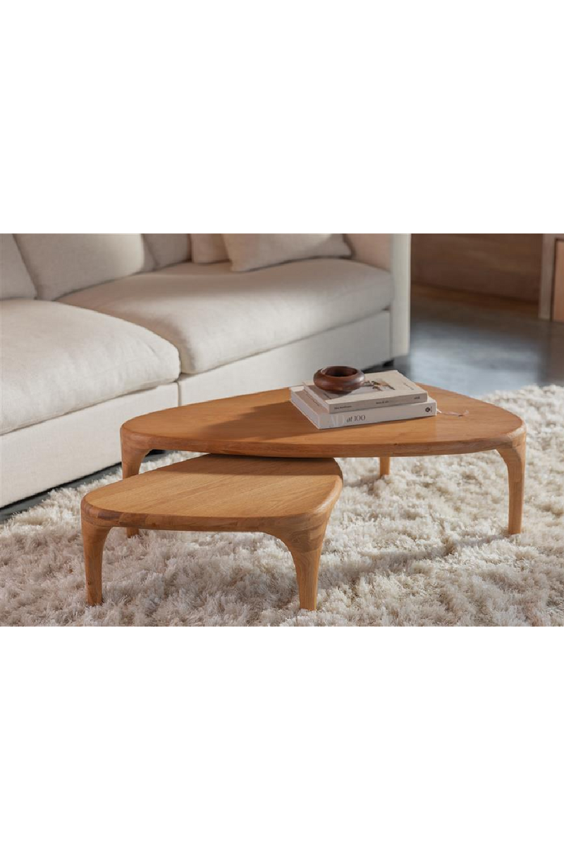 Solid Wood Nested Coffee Tables (2) | Zuiver Isla | Oroatrade.com