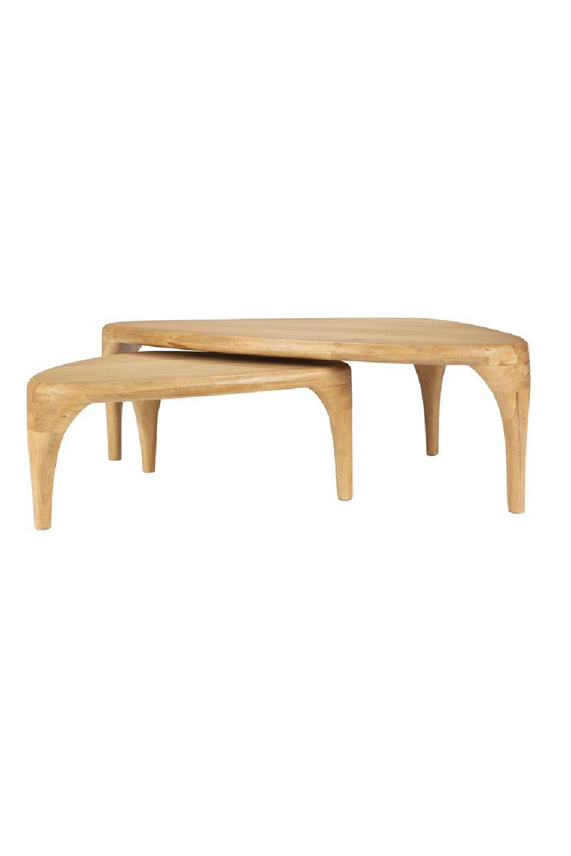 Solid Wood Nested Coffee Tables (2) | Zuiver Isla | Oroatrade.com