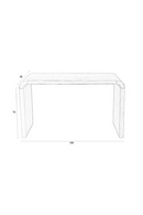 Oak Curved Console Table | Zuiver Brave | Oroatrade.com