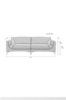 Fabric Upholstered Modern Sofa | Zuiver Balcony | Oroatrade.com