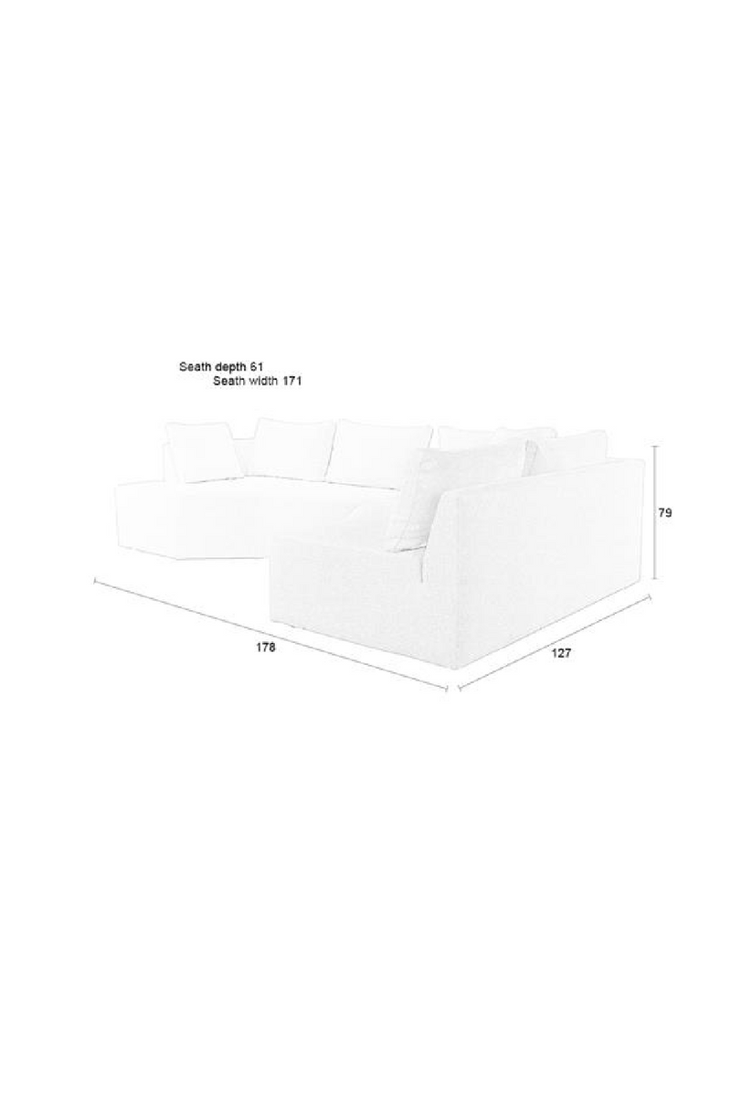 Modern Right Modular Sofa | Zuiver Prosper  | Oroatrade.com