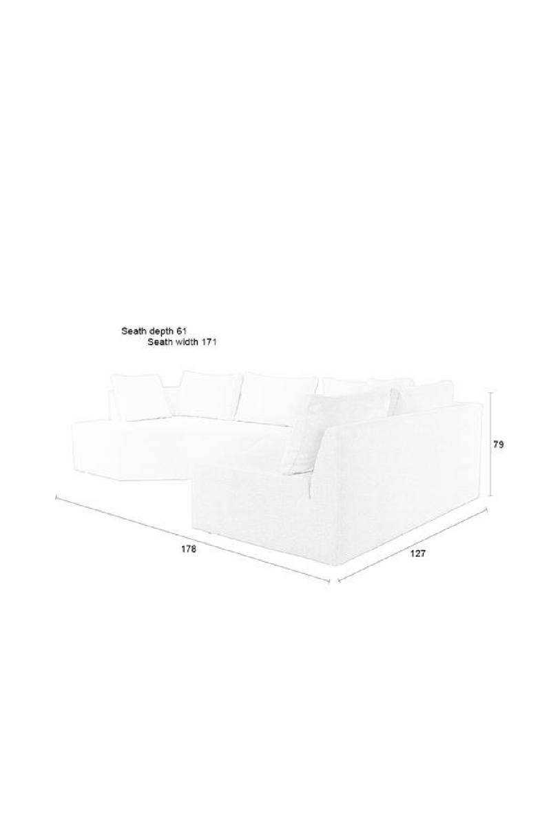 Modern Right Modular Sofa | Zuiver Prosper  | Oroatrade.com