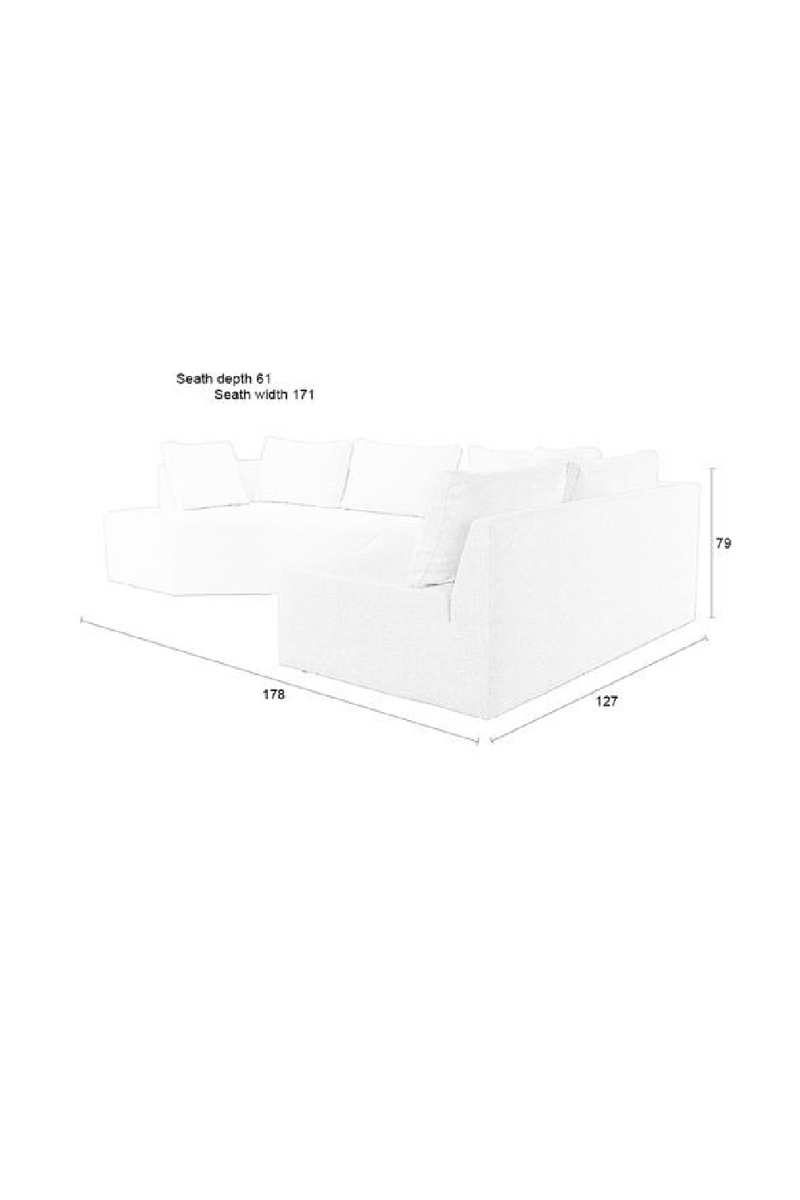 Modern Right Modular Sofa | Zuiver Prosper  | Oroatrade.com