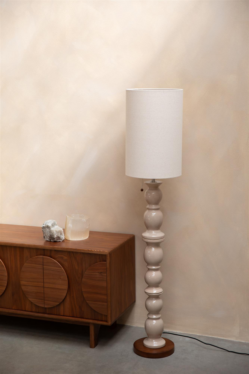 Beige Ceramic Floor Lamp | Zuiver Brew | Oroatrade.com