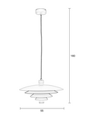 Beige Metal Pendant Lamp | Zuiver Cole | Oroatrade.com