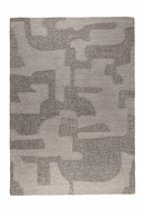 Gray Wool Patterned Rug 5' x 7'5" | Zuiver Frantic | Oroatrade.com