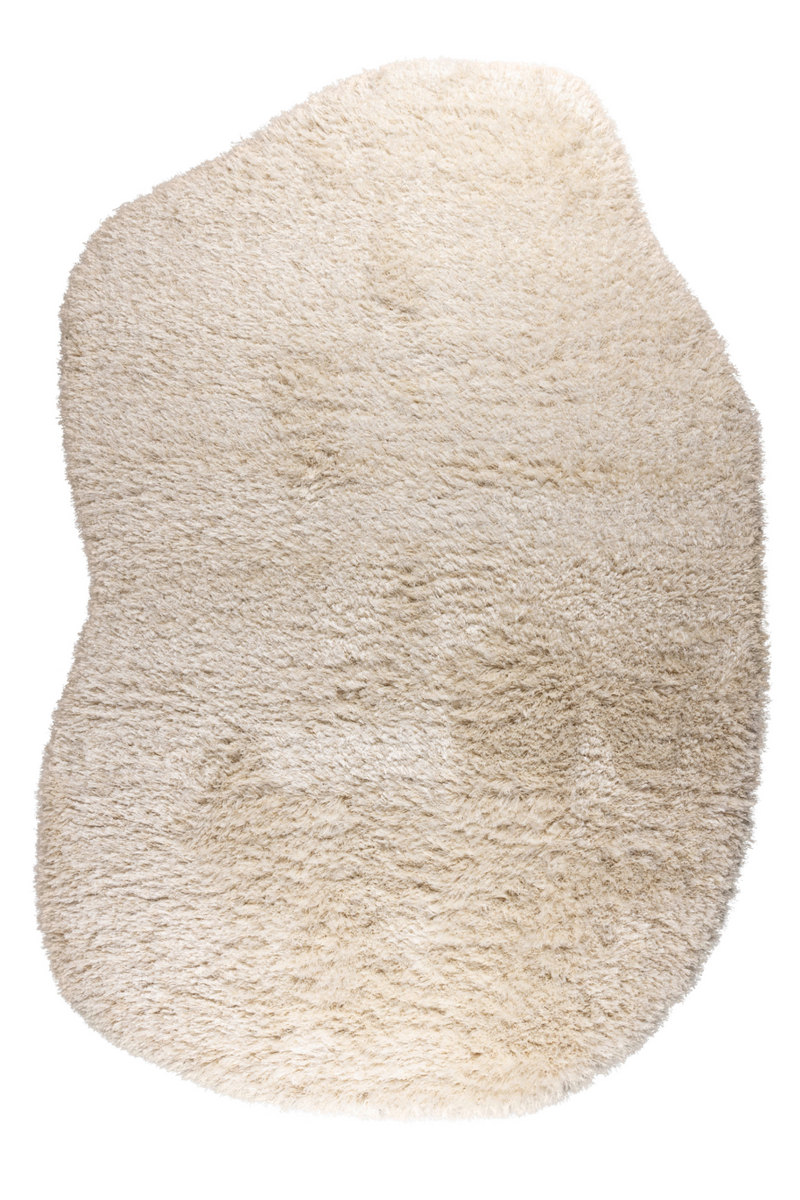 Beige  Wool Carpet 6'5" x 9'5" | Zuiver Tasty | Oroatrade.com