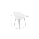 Hospitality furniture - Curved Molded Dining Armchairs (2) - www.oroatrade.com