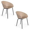 Hospitality furniture - Curved Molded Dining Armchairs (2) - www.oroatrade.com