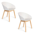 Hospitality furniture - Oak Legged Molded Dining Armchairs (2) - www.oroatrade.com