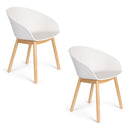 Hospitality furniture - Oak Legged Molded Dining Armchairs (2) - www.oroatrade.com