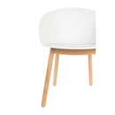 Hospitality furniture - Oak Legged Molded Dining Armchairs (2) - www.oroatrade.com