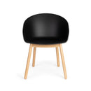 Hospitality furniture - Oak Legged Molded Dining Armchairs (2) - www.oroatrade.com